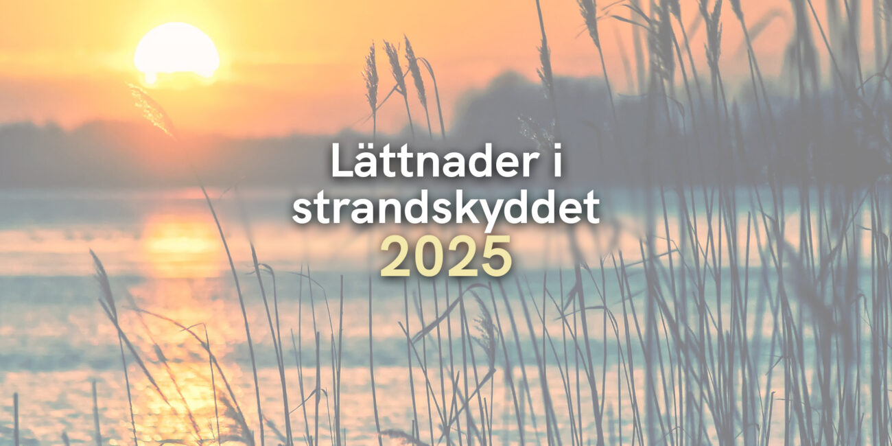 Lättnader i strandskyddet 2025