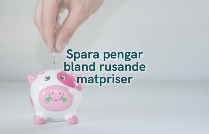 Spara pengar bland rusande matpriser