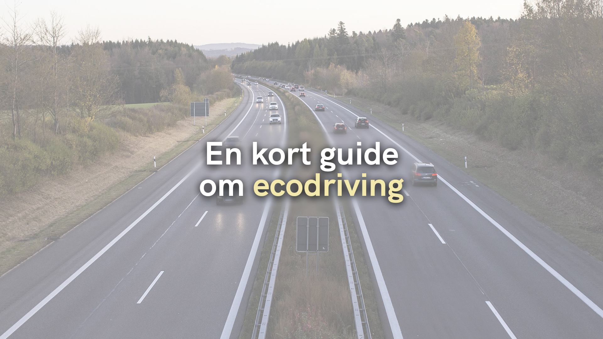 En kort guide om ecodriving