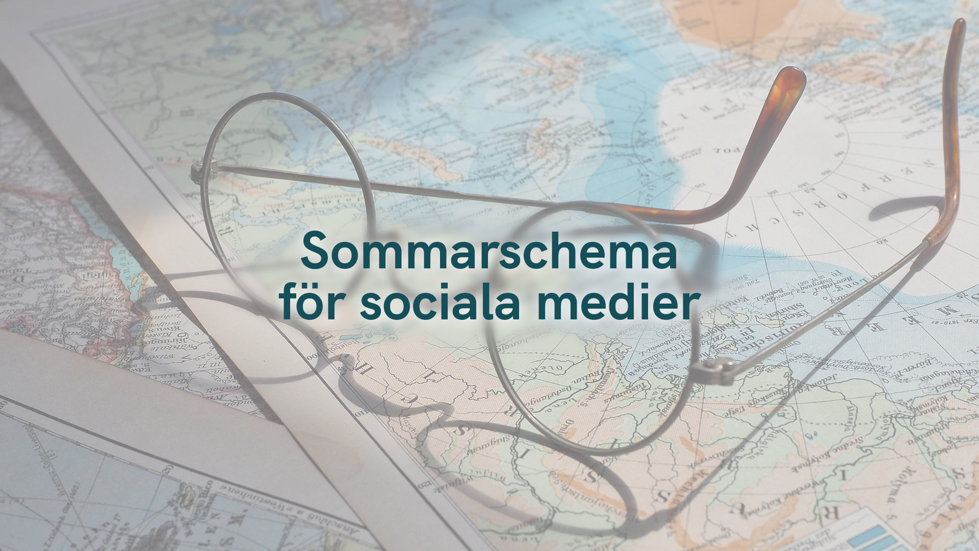 Sommarschema för sociala medier