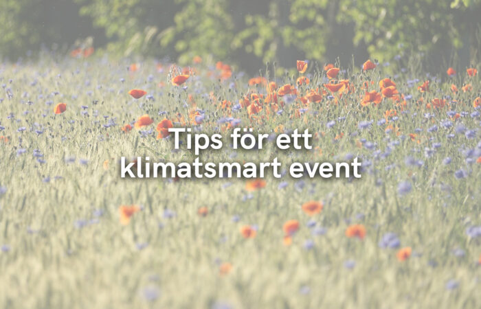 Tips för ett klimatsmart event