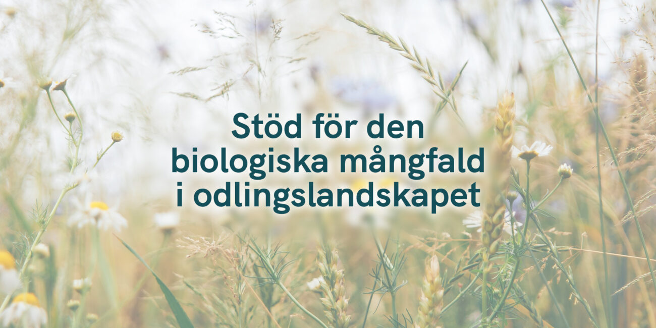 Stöd för den biologiska mångfald i odlingslandskapet