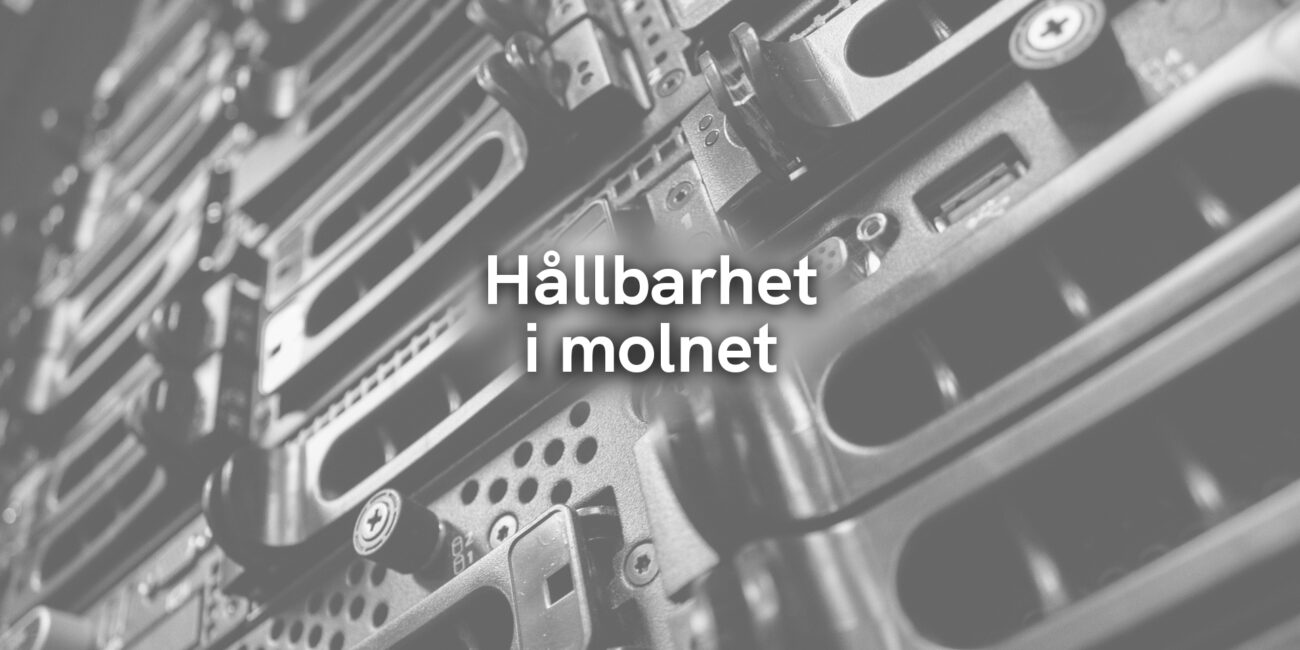 Hållbarhet i molnet
