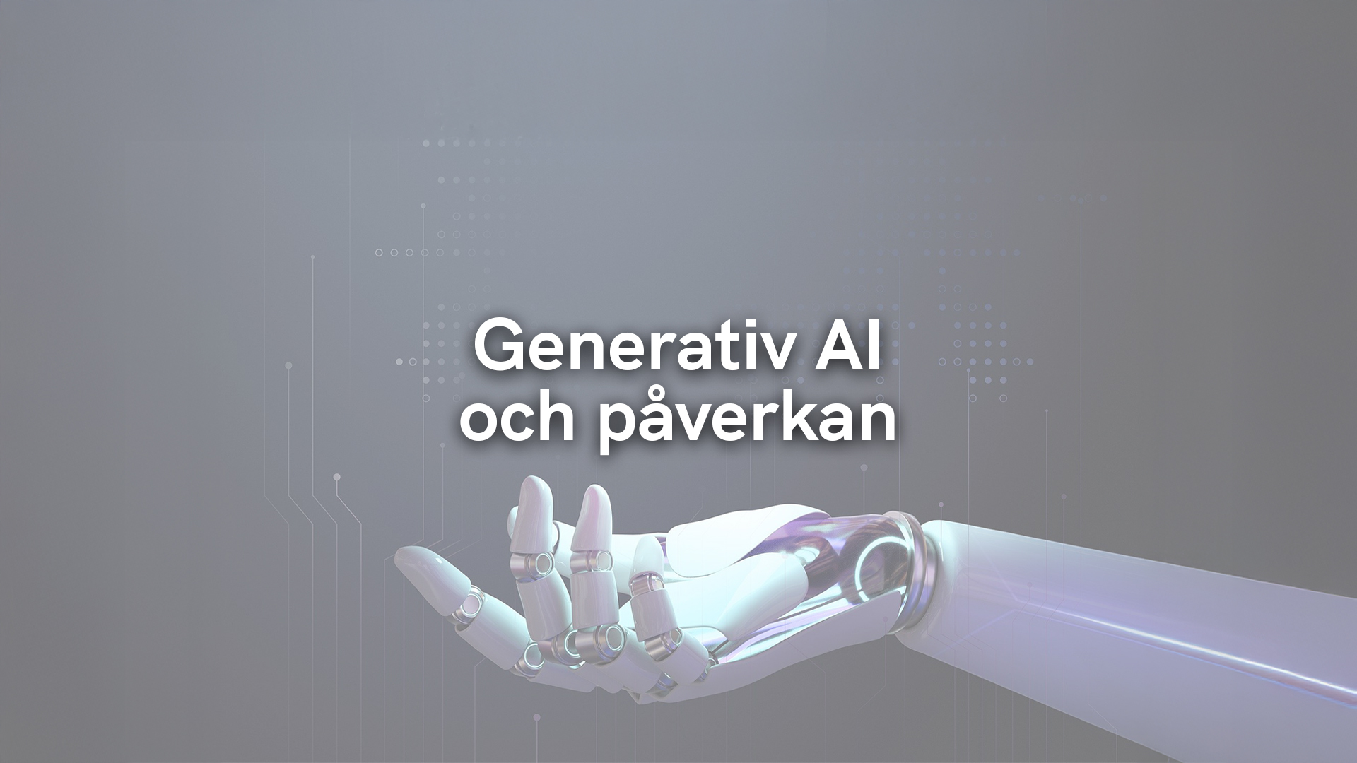Generativ AI och påverkan