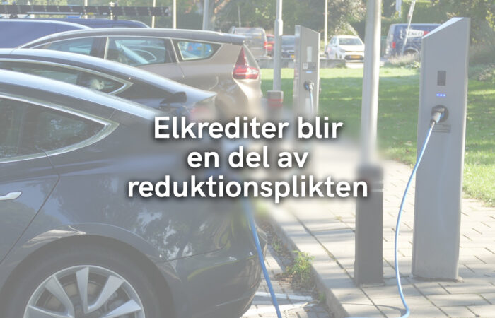 Elkrediter blir en del av reduktionsplikten