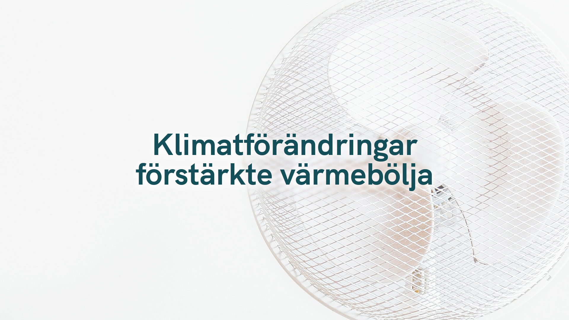 Klimatförändringar förstärkte värmebölja