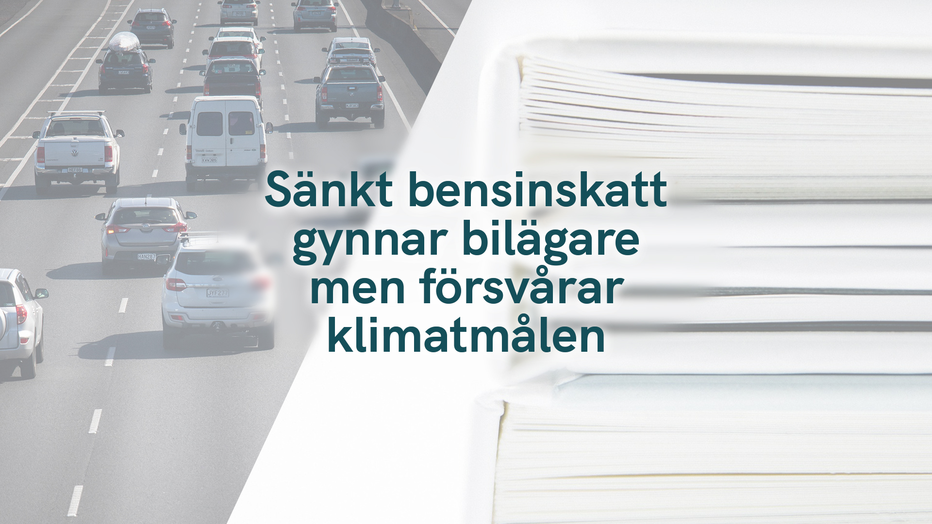 Sänkt bensinskatt gynnar bilägare men försvårar klimatmålen