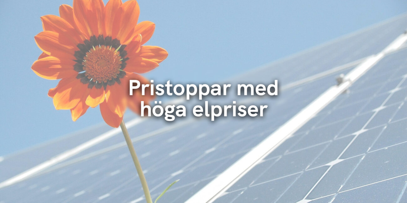 Pristoppar med höga elpriser