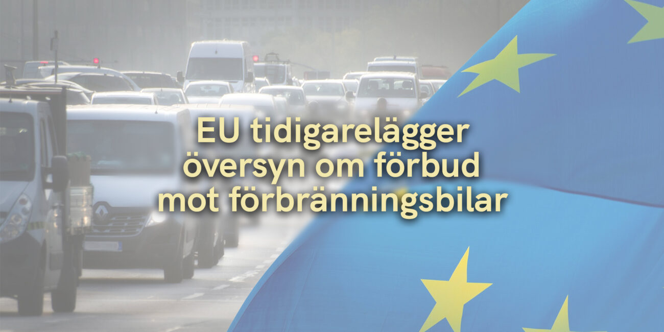 EU tidigarelägger översyn om förbud mot förbränningsbilar