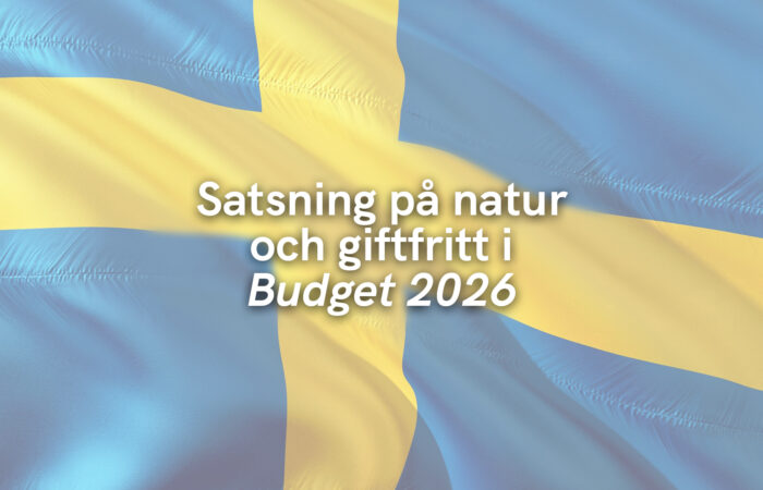 Satsning på natur och giftfritt i Budget 2026
