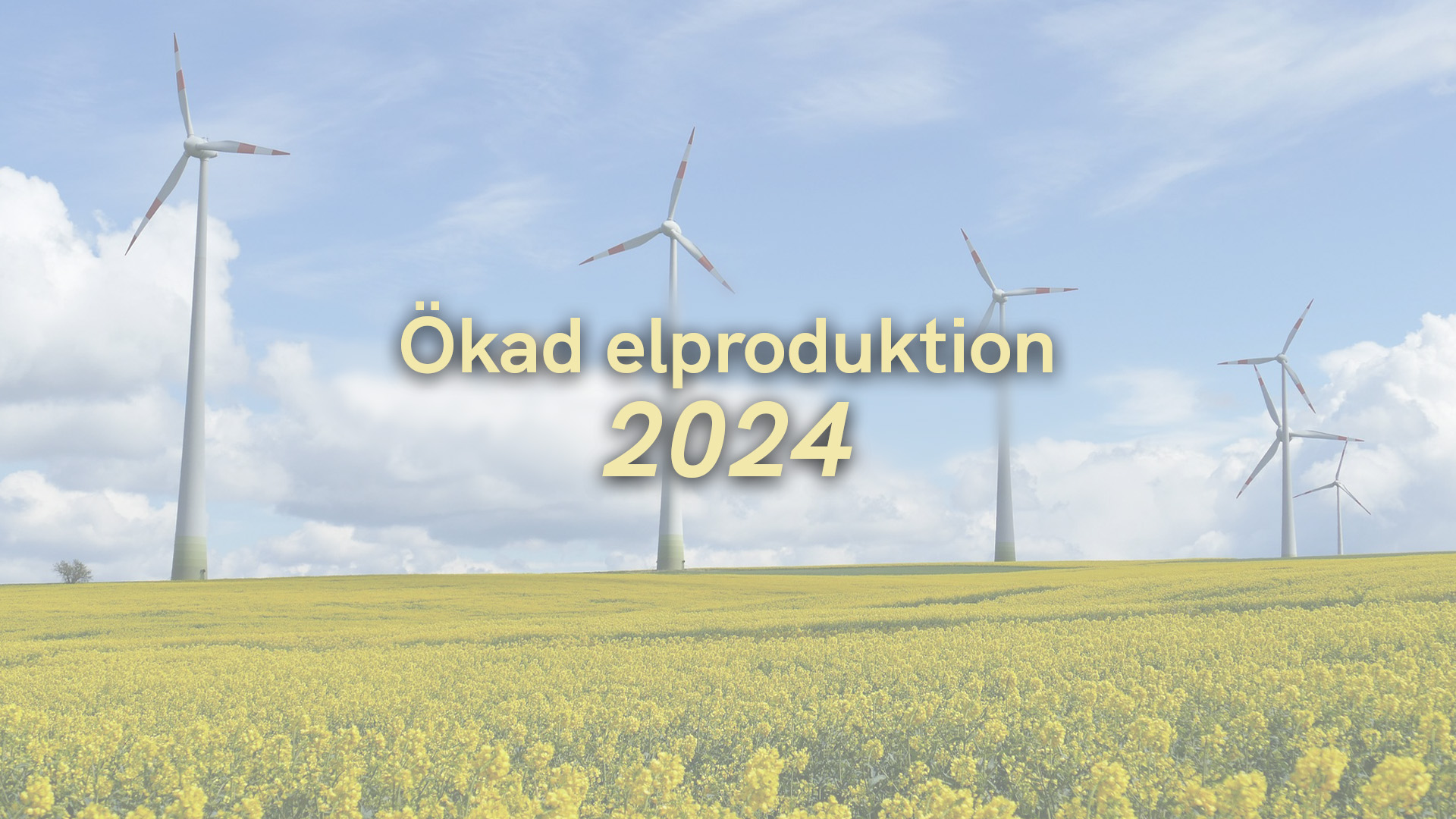 Ökad elproduktion 2024