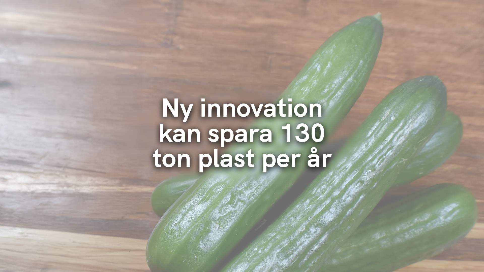 Ny innovation kan spara 130 ton plast per år