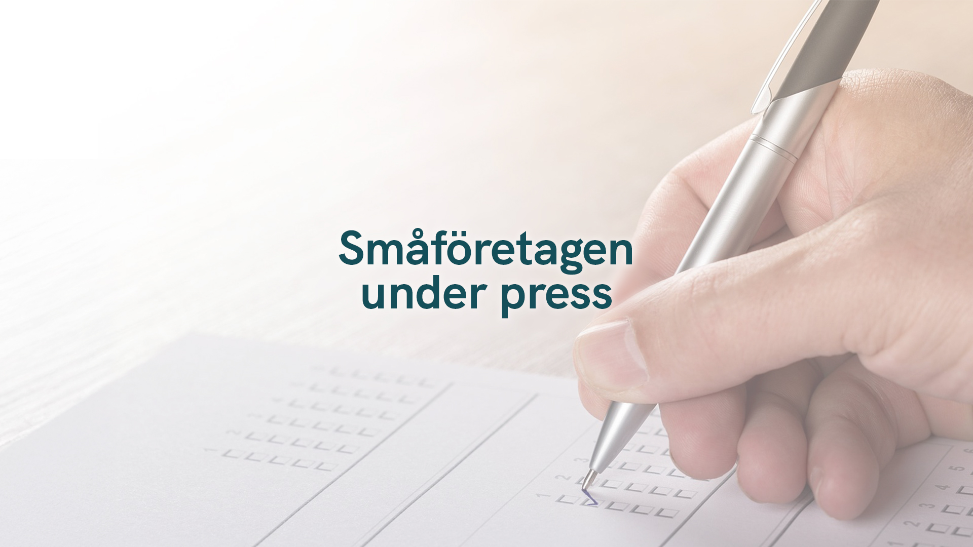 Småföretagen under press