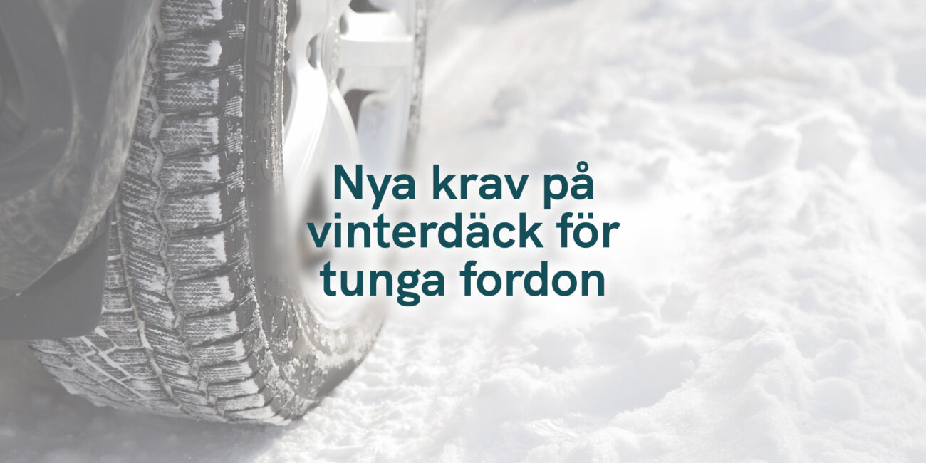 Nya krav på vinterdäck för tunga fordon